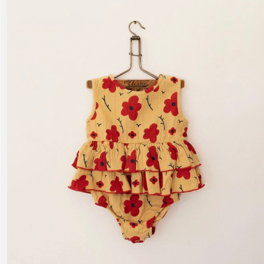 Fin & Vince Magnolia Ruffle Romper